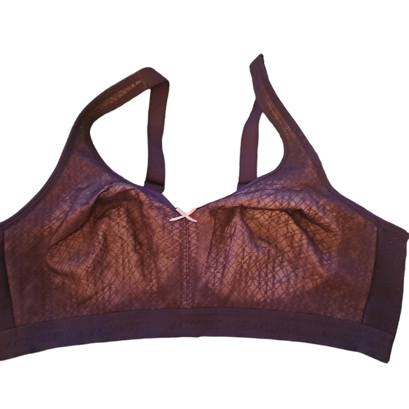 Cacique sz 44 D unlined full coverage no wire purple wine bra WL8 - Picture 1 of 4